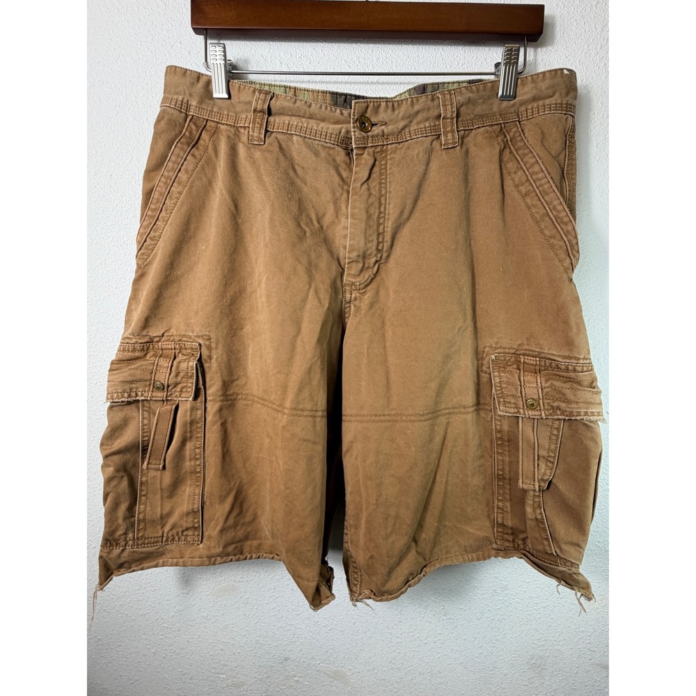 Old Navy Mens Cargo Shorts 34 Utility Outdoor Hiking Trail Beach Khaki Brown